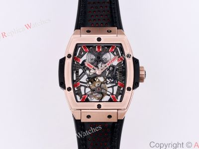 Hublot Masterpiece Hub9006 Manual Movement Rose Gold Case Men Watch